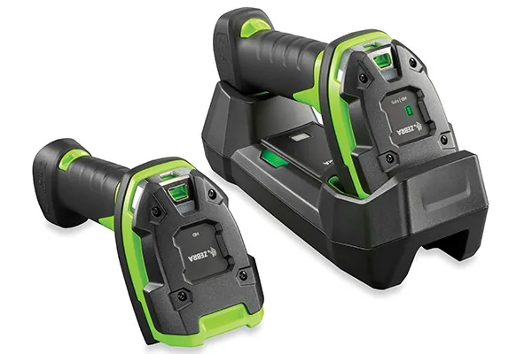 Máy quét mã vạch cầm tay Zebra DS3600 màu xanh lá công nghiệp, thân súng chịu va đập